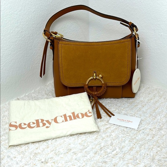 See By Chloe Handbags - See By Chloe Brown Leather Shoulder Bag Joan Suede/Leather Hobo Bag